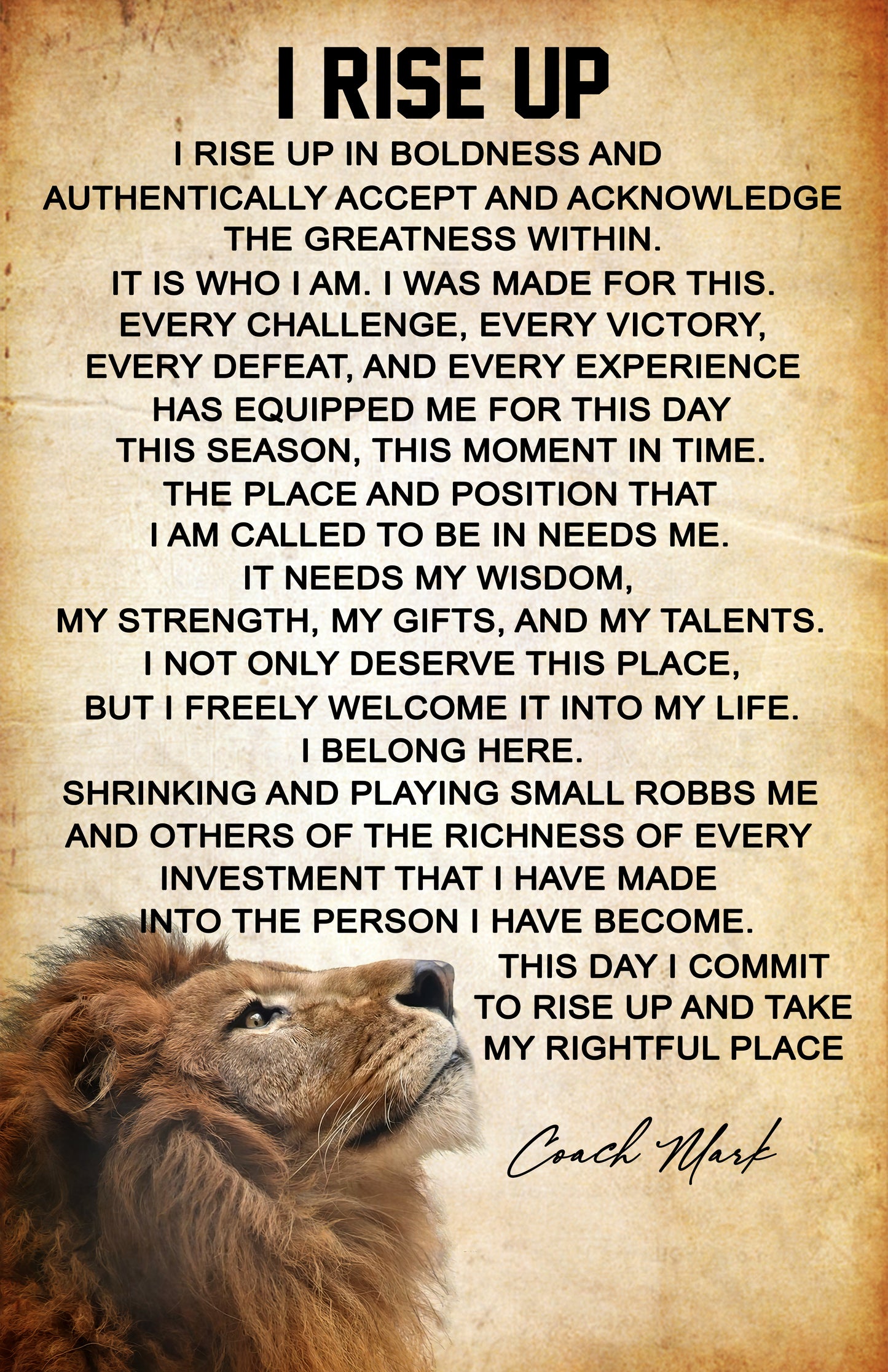 Framed Affirmation Wall Poster 11x17